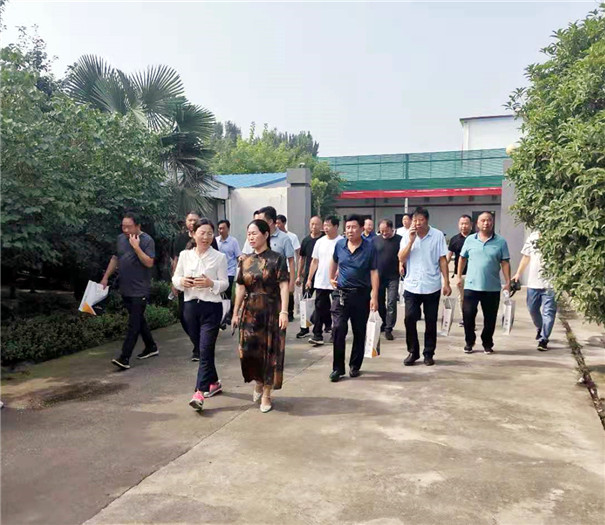 觀摩團(tuán)參觀固德威機(jī)械生產(chǎn)車(chē)間